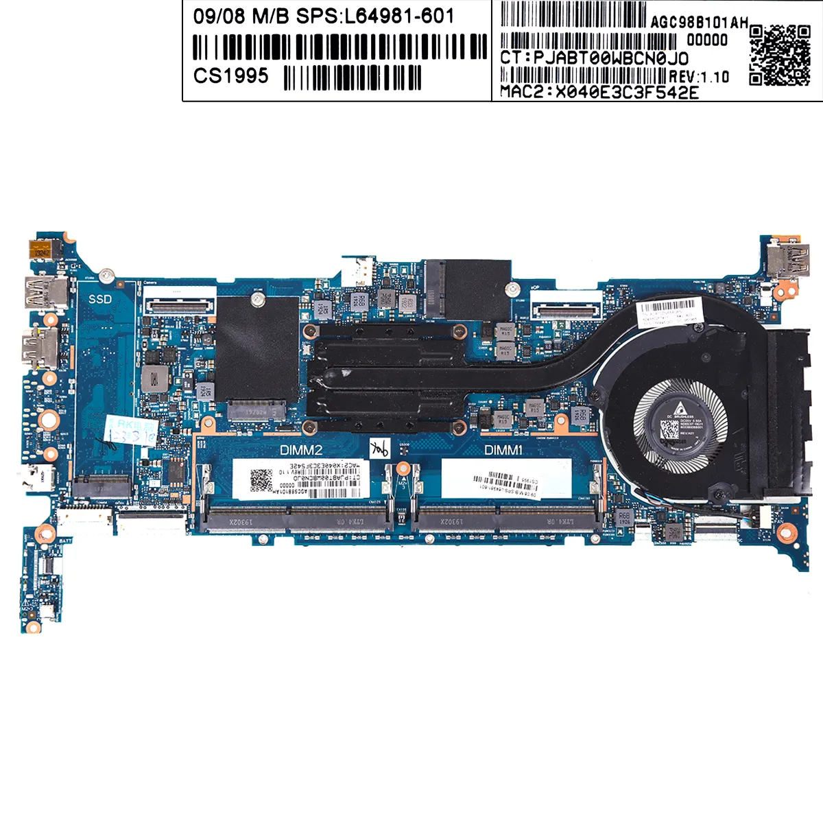 Picture of L64981-601 For HP Laptop Motherboard X360 830 G6 With i5-8365U 6050A3059101